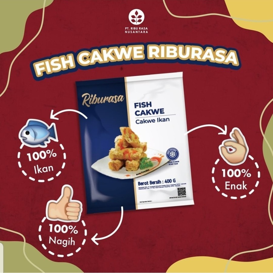 

Cakwe Seafood Riburasa Nusantara 400gram (20 PCS)