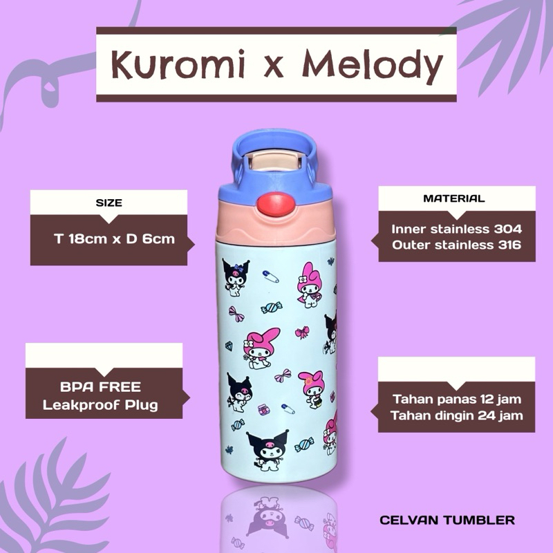 CELVAN Tumbler - Tumbler Mini Botol Air Minum Stainles Mug Mini Mug Portable Tahan Panas Dingin Boto