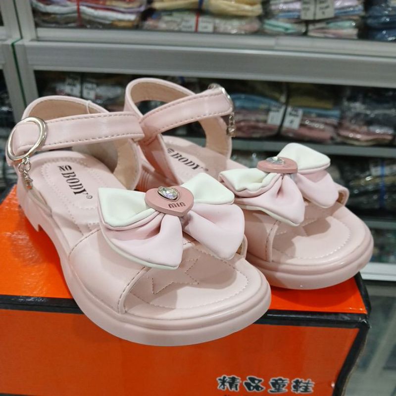 Sandal anak perempuan MIN F75 White & Pink