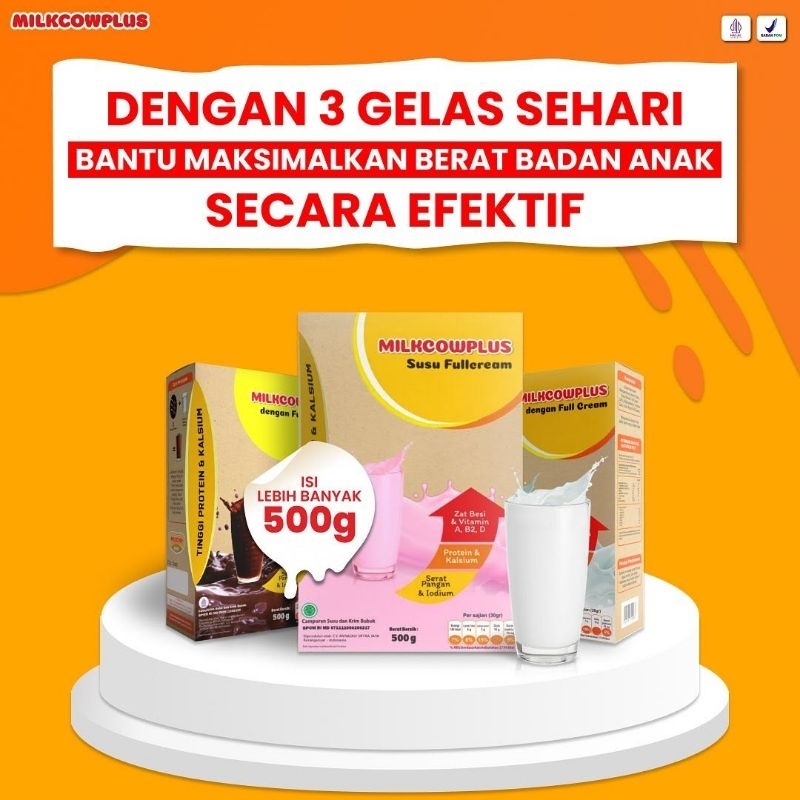 

Milkcow Plus || Milkcow 500 gr || susu penggemuk badan susu peninggi badan