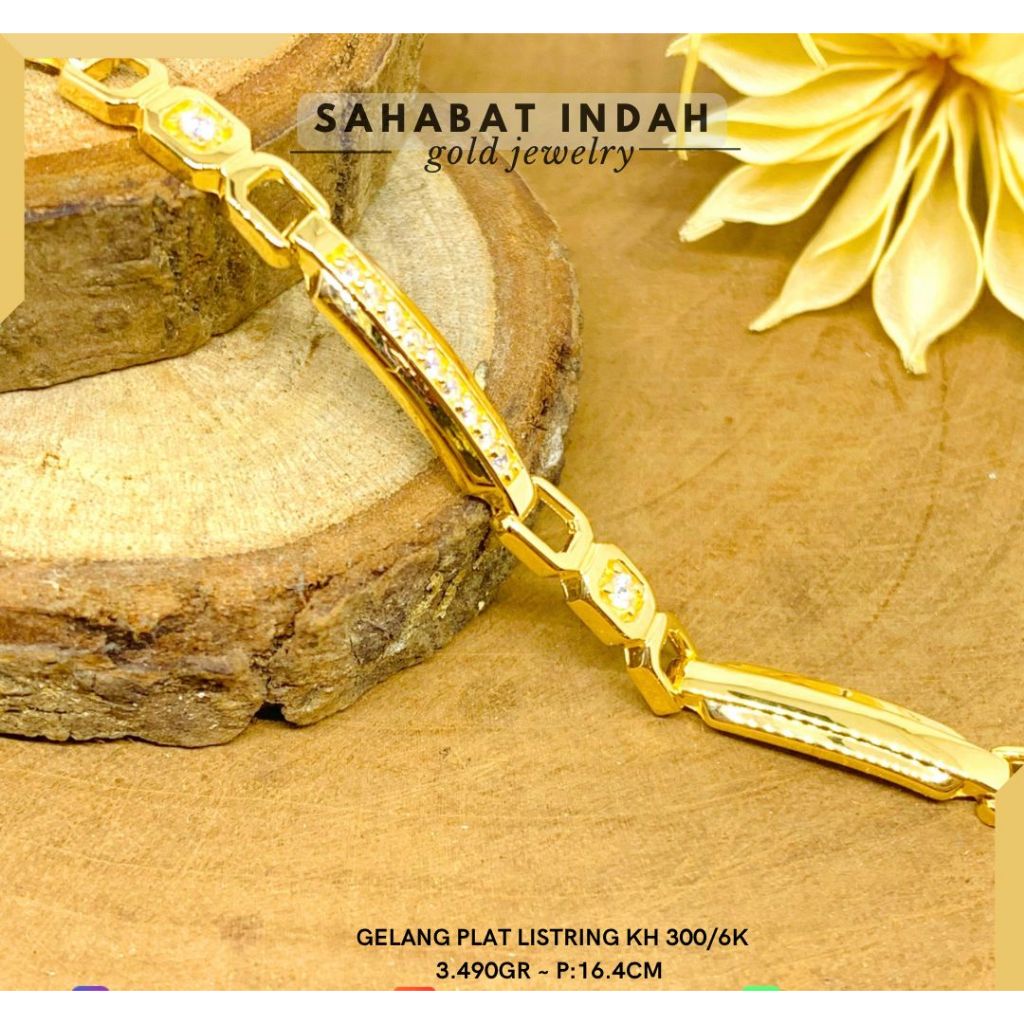 Gelang Emas Rantai Terbaru Kadar 300/6K