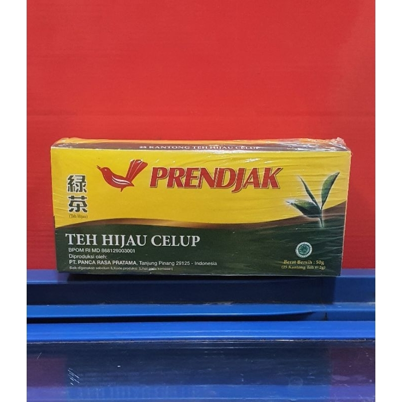 

Teh Hijau Celup Prendjak 50gr ( 25 kantong teh @2gr )