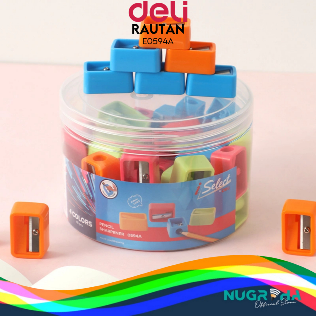 

Deli Sharpener / Rautan Pensil Lucu Warna-Warni E0594A