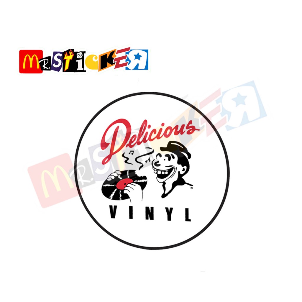 

sticker Delicious Vinyl Records logo rounded stiker