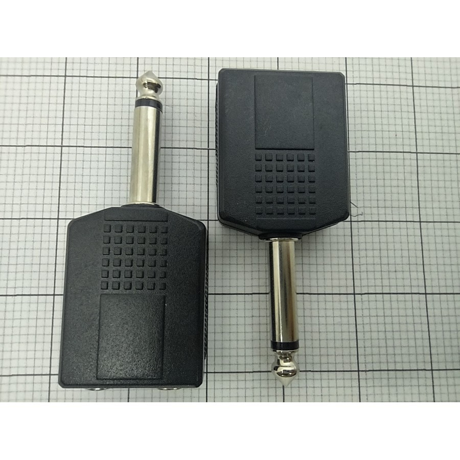 Jack Akai Mono Y / Jack T Akai Mono / Splitter ke 2 Female Cabang Akai Mic - Mono