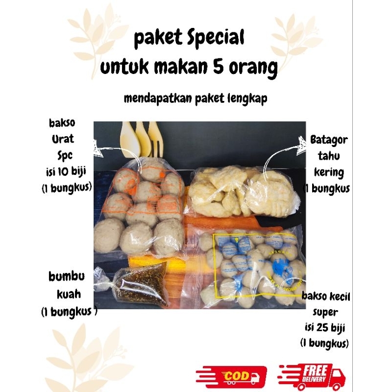 

Paket Bakso Urat Special Untuk Makan 5 Orang Terjangkau Paket Bakso Cap semar