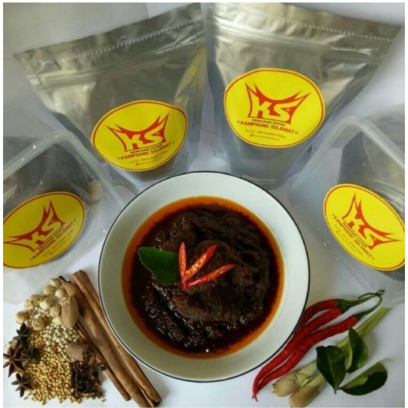 

Rendang hitam daging sapi khas minang 500 gram