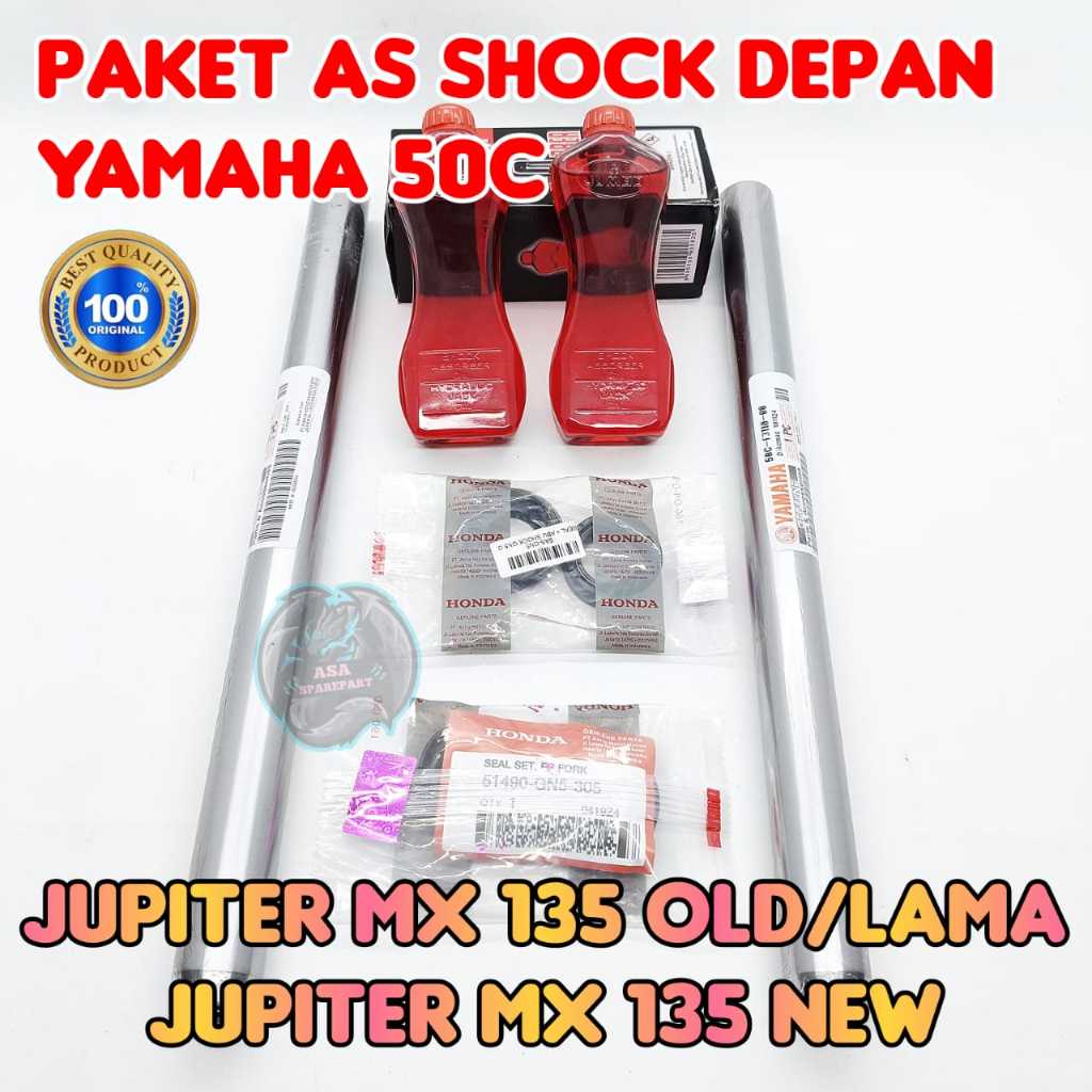 Paket As Shock Depan 50C Asli Original Motor Yamaha Jupiter MX 135 Old / Lama , Jupiter MX 135 New 2