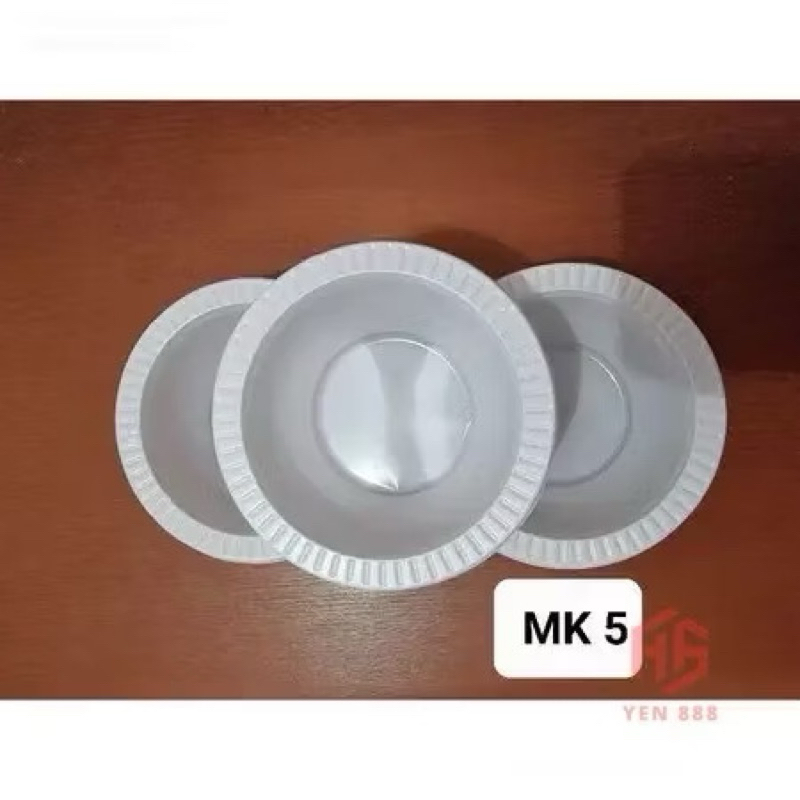Mangkok Plastik Kecil Putih susu / mangkok plastik M5 isi 50 pcs