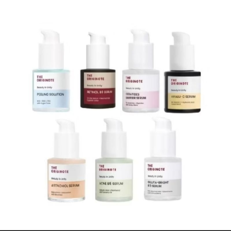 THE ORIGINOTE-Acne B5 Serum | Gluta-Bright B3 Serum | Hyalu-C Serum | Retinol B3 Serum