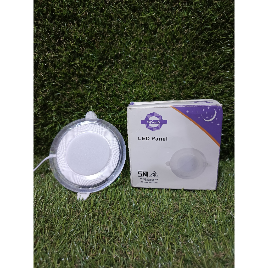 Lampu Led Panel WANDI 6watt 3 warna/pinggir benin / panel led 3 warna / lampu led 3 warna/ kualitas