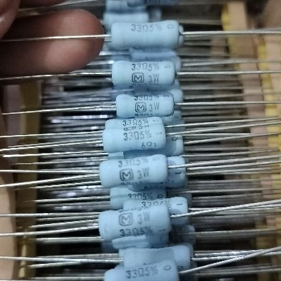 (10pcs) Resistor 33 Ohm 33Ohm 3Watt Original - Komponen Elektronik
