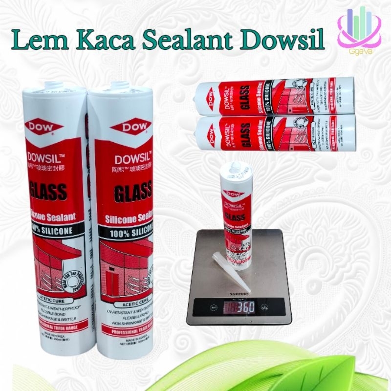 Lem kaca Sealant Dowsil Asam