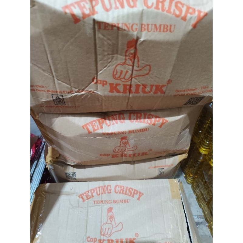 

Tepung bumbu serbaguna cap Kriuk isi 10x10pcs/sachet.