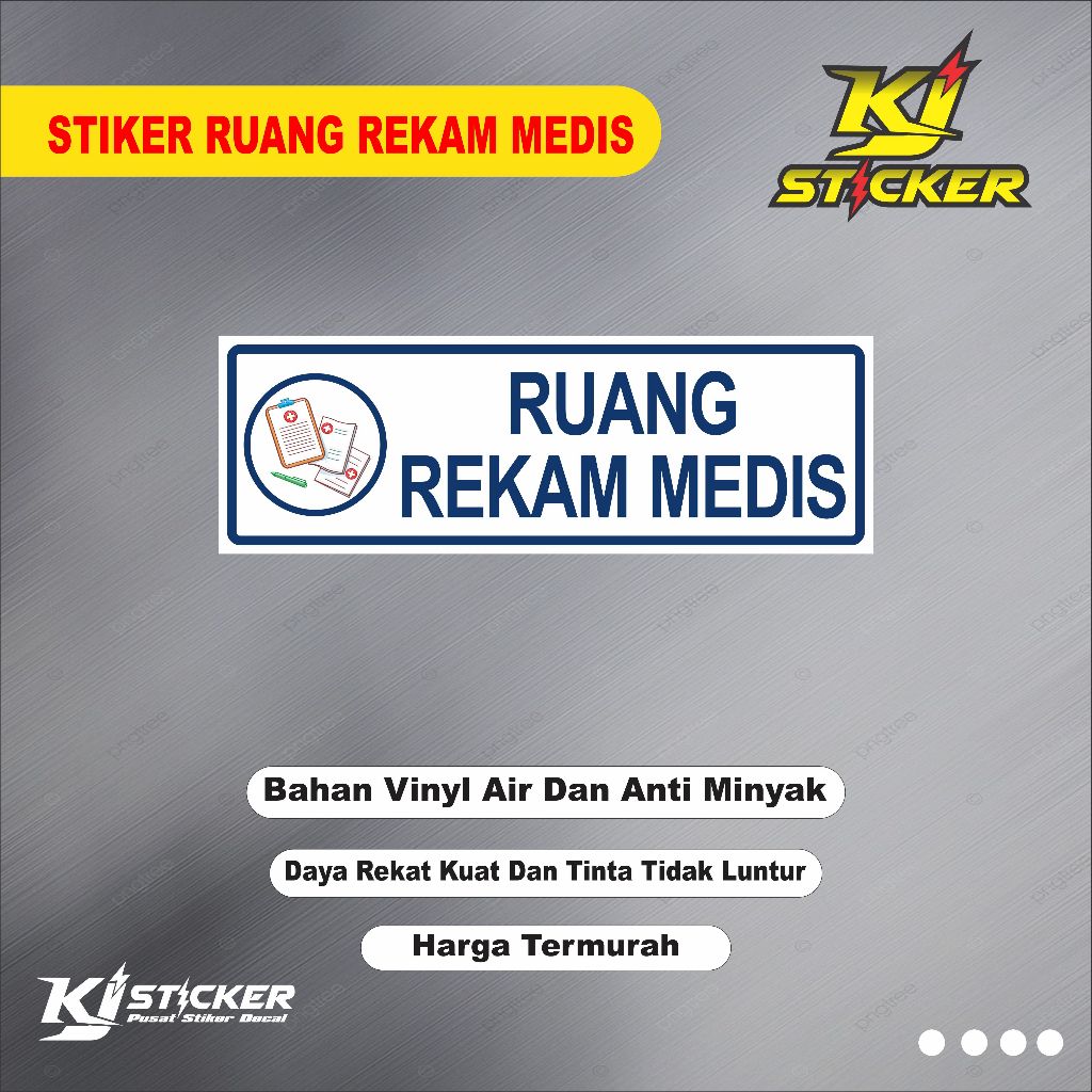 

KJ STIKER Promo Stiker Ruang Rekam Medis / Stiker Medis / Stiker Klinik / Stiker Puskesmas / Stiker Rumah Sakit