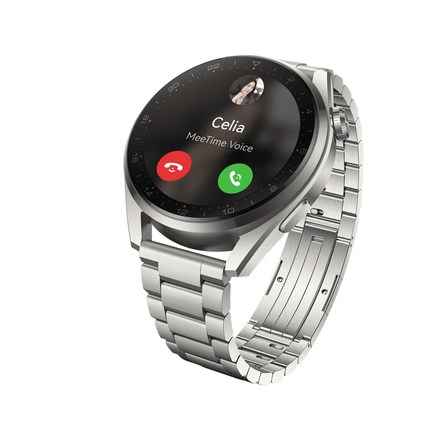 Jam Tangan Huawei Watch 3 Pro 46mm Smartwatch Titanium Case Sapphire HR E-SIM NFC