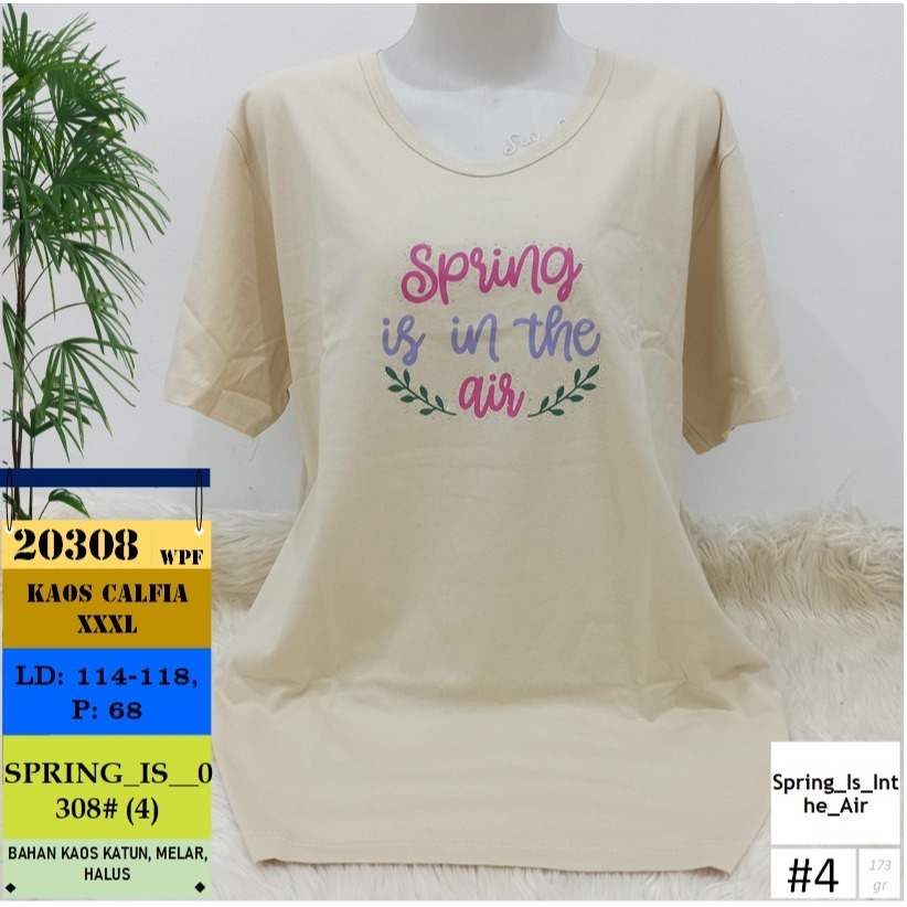 Kaos Wanita Calfia XXXL Kaos Jumbo Motif Kaos Cantik