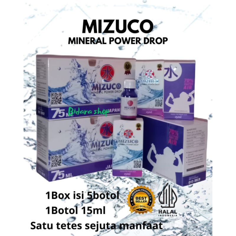 Mizuco mineral power drop isi 5 botol