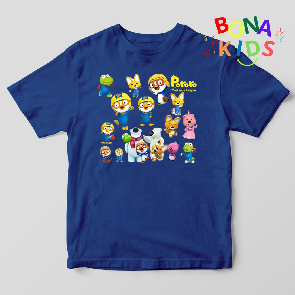 Kaos Anak Pororo Baju Atasan Anak Karakter  Pororo Unisex