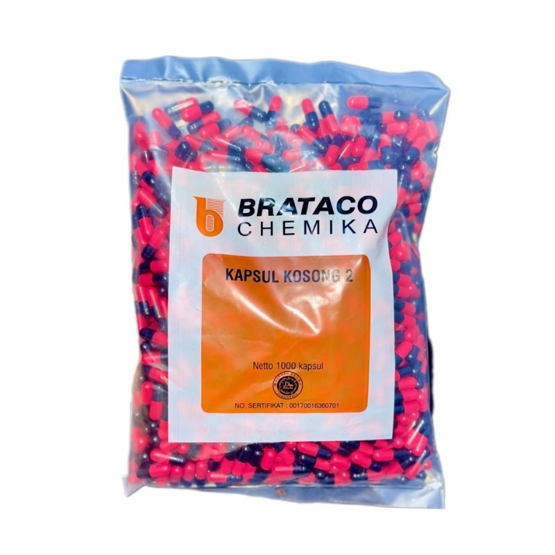KAPSUL KOSONG NO 2 BRATACO ISI 1000