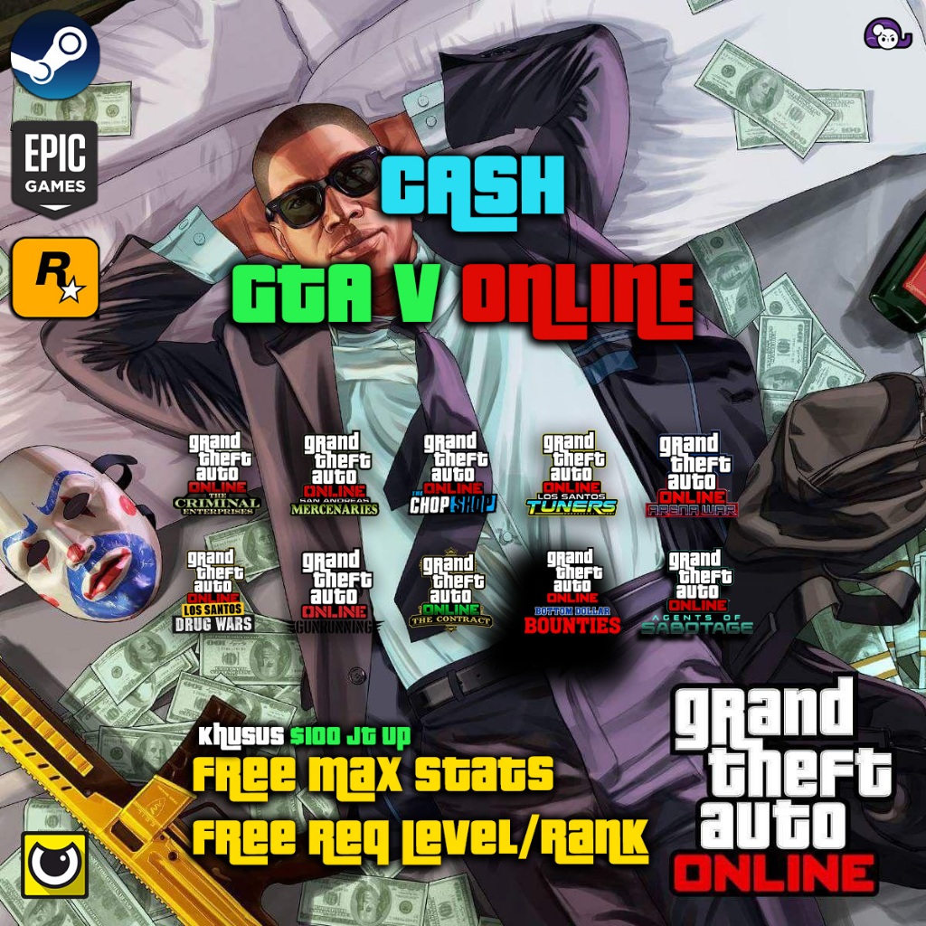 [Legacy] Boosting GTA V / GTA 5 Online Cash / Uang / Level & Unlock All | Heist