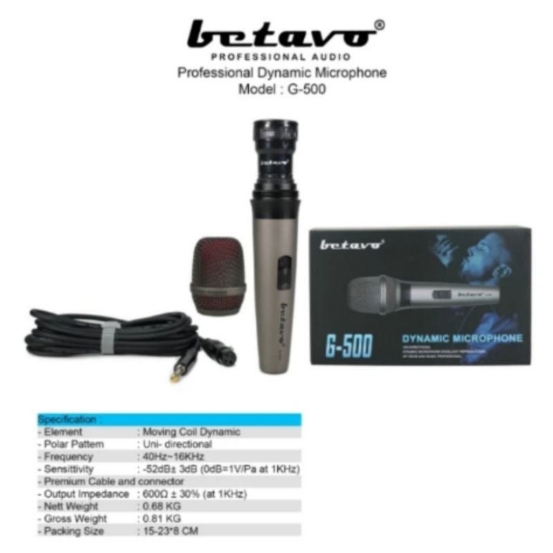 mic kabel original betavo g500 microphone kabel mic karaoke original