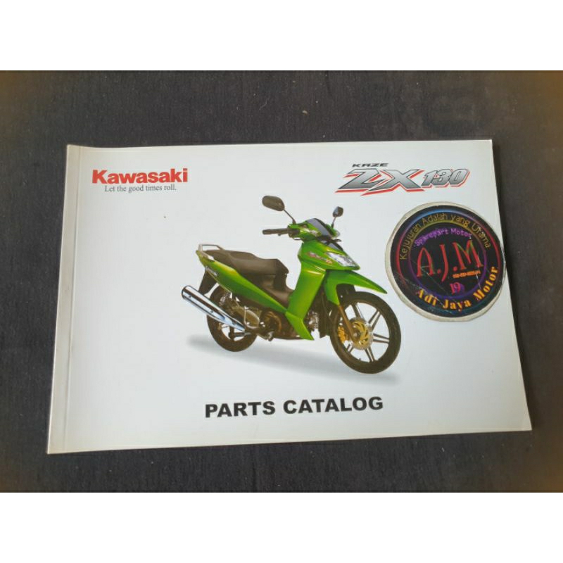 Buku Part Catalog Katalog Copian Kawasaki ZX130 ZX 130 2005