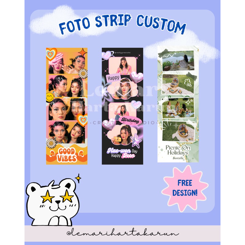 Foto Strip | Photo Strip Custom Lucu
