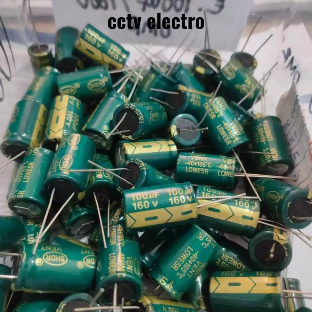 Elco 100uf 160v hijau original