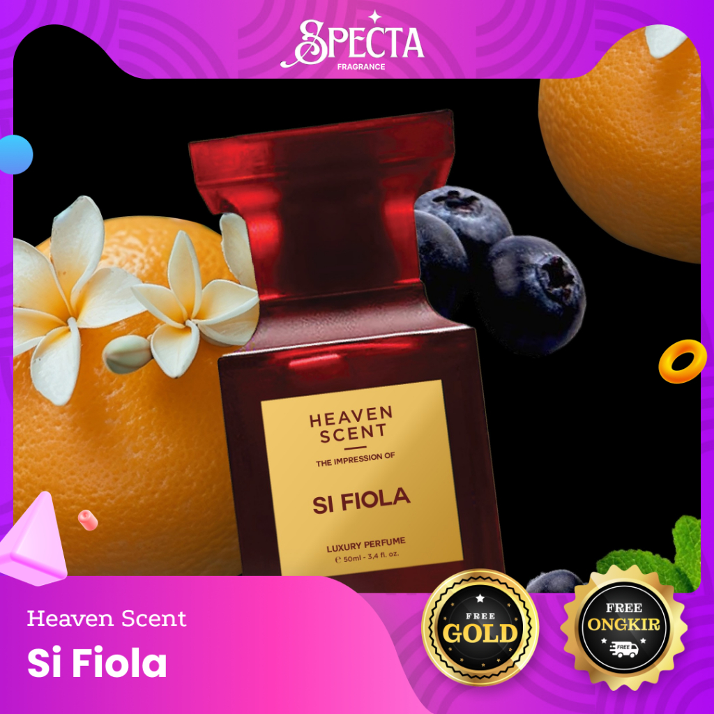 Heaven Scent Parfum SI FIOLA (FREE GOLD) ORIGINAL 50 ml OFFICIAL PARTNER Farfum Wanita Pria Nempel T