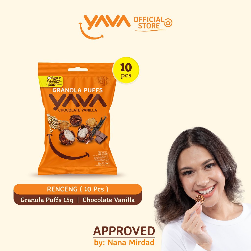 

YAVA Granola Puffs Chocolate Vanilla ( 10 x 15g )