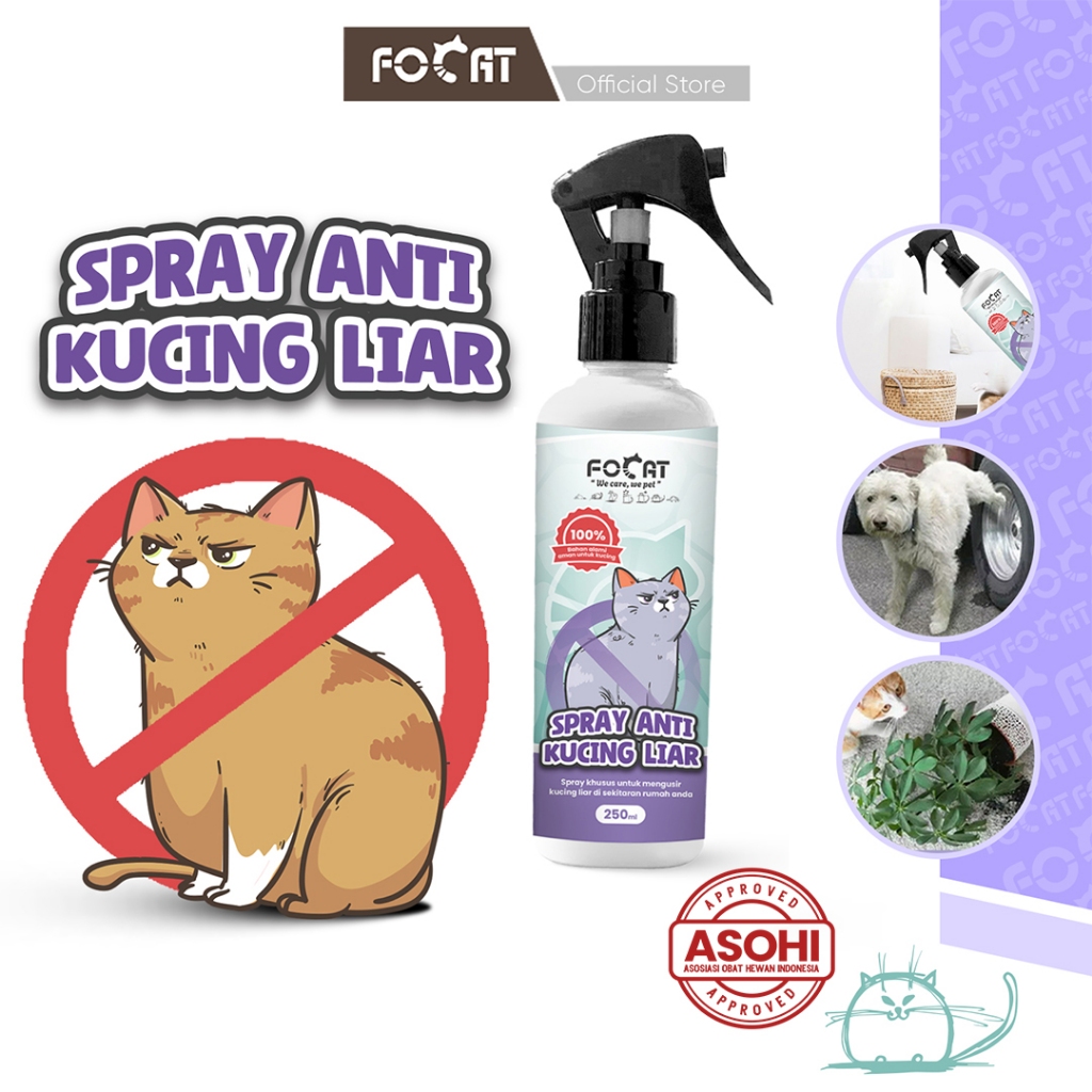 FOCAT Parfum Pengusir Kucing BAB PUP Sembarangan / Pet Repellent Spray N30