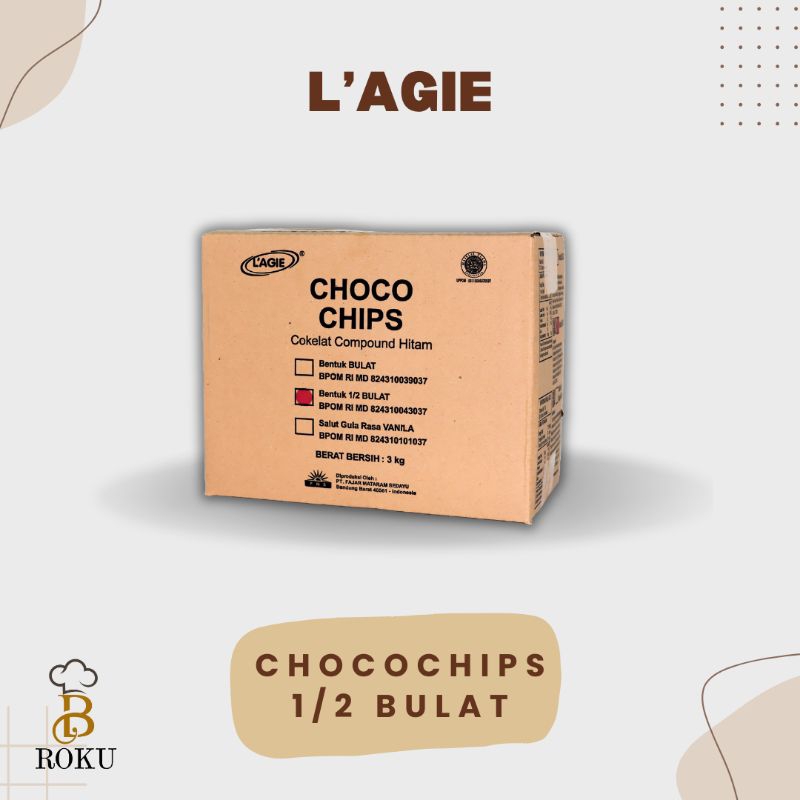 

Lagie Chocochips 1/2 Bulat 3 kg