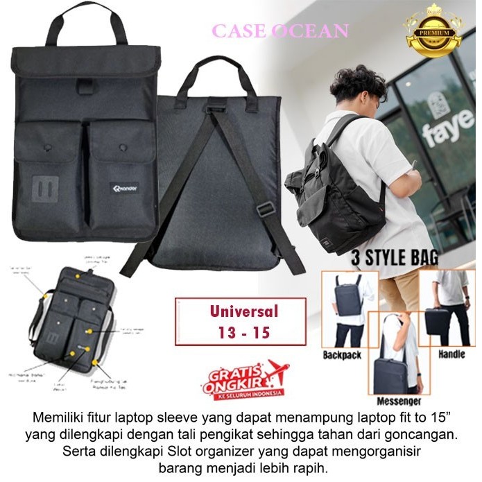 Lenovo Yoga Slim 7i Pro X 14 Inch Tas Bag Sleeve Case Pouch Cover 3in1 / 3 Style Backpack Ransel Pun