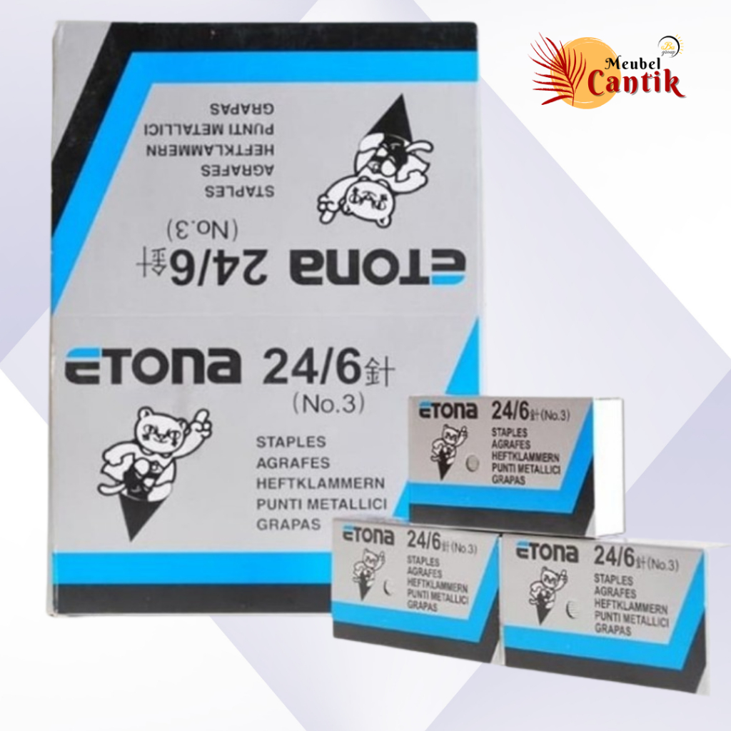 

Etona Isi Stapler / Isi Staples / Refill Etona 24/6 (No.3)