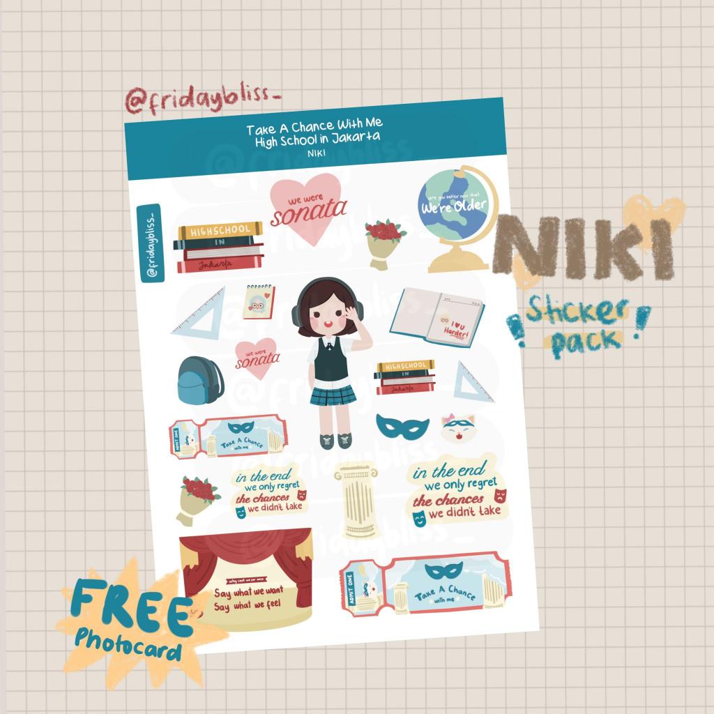 

STICKER SHEET NIKI - TAKE A CHANCE WITH ME & HIGH SCHOOL IN JAKARTA