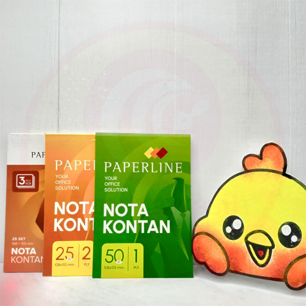 

NOTA MINI 1 pack NCR/NOTA PAPERLINE 1/2/3 PLY 1/4 FOLIO UKURAN 108X155MM
