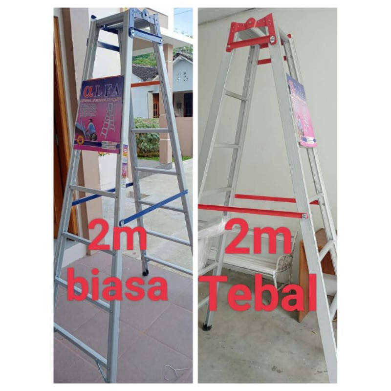 Tangga aluminium 2m tebal ALFA