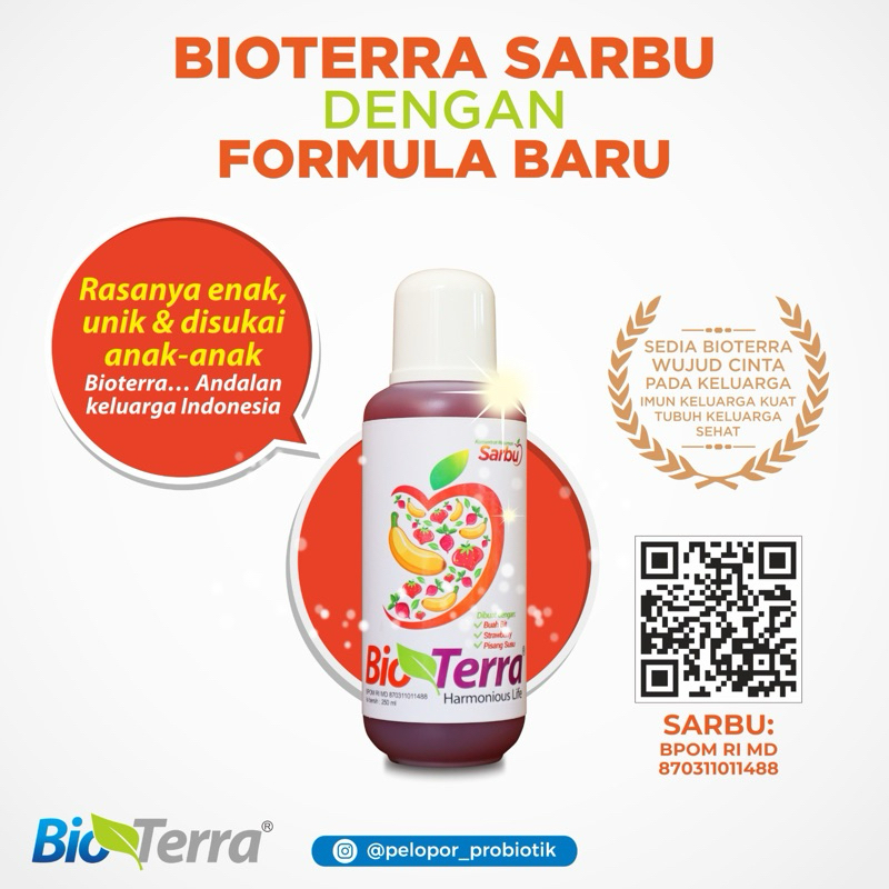 

Bioterra Saribuah Sari Buah Probiotik