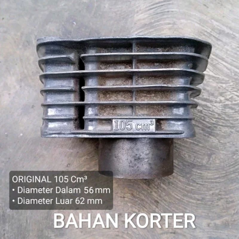 Original Blok Boring Seher Honda GL 100 Liner Up GL Pro Ori Second BAHAN KORTER 105 cm GL100 CB GL 1