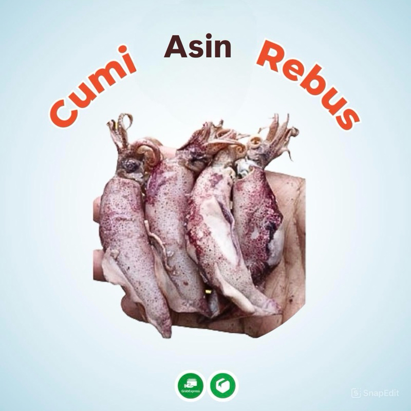 

Cumi Asin/sotong rebus 250gram 3-5cm(uk Sedang)
