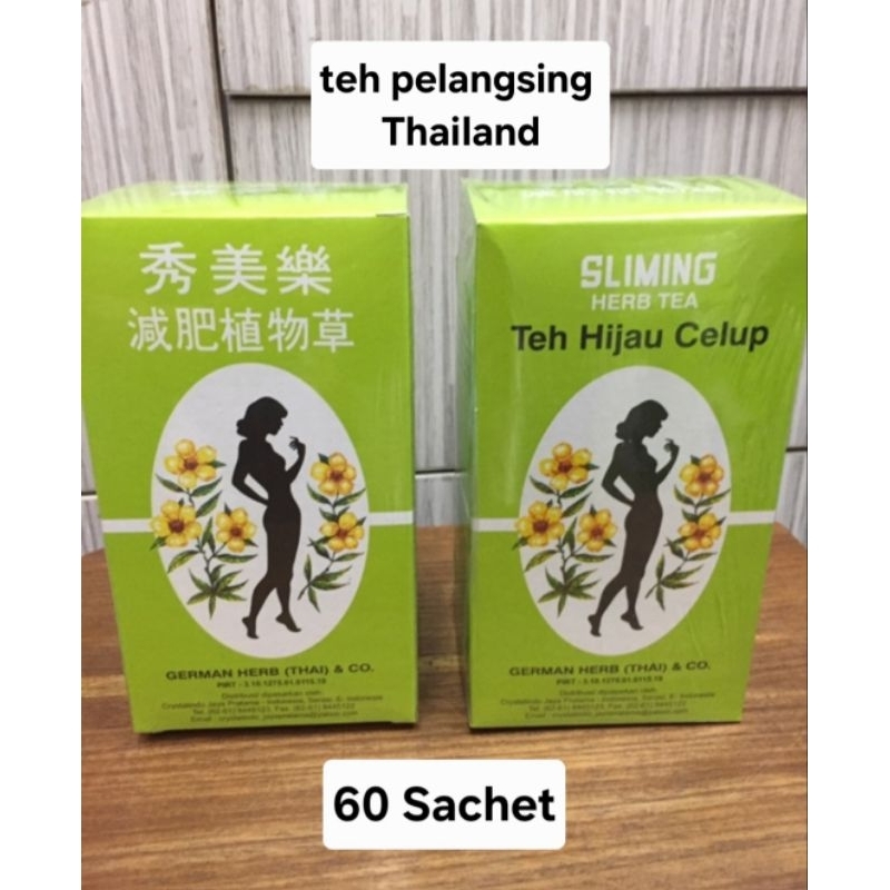 Slimming Herb Tea Thailand teh pelangsing isi 60 sachet