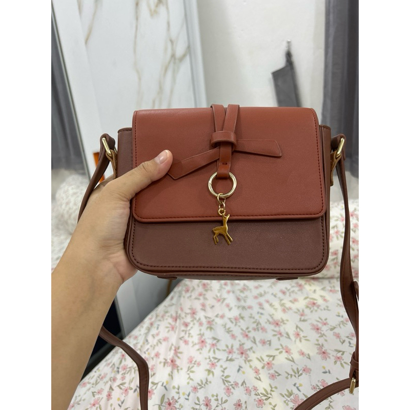 [PESANAN 3 TAS] TAS SLING BAG BLACK MARTINE SITBON PARIS ORIGINAL AUTHENTIC NO MINUS KINCLONG LIKE N