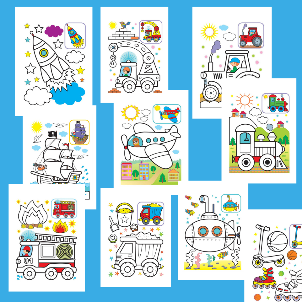 

[Whispers] 10 lembar mewarnai + spidol warna