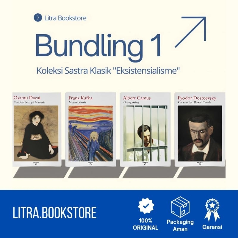 Bundling 4 Buku Klasik Sastra Eksistensialisme