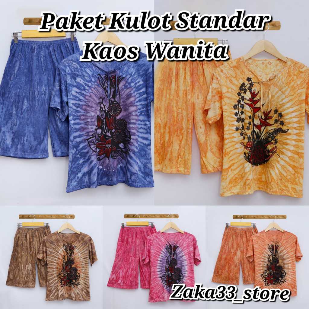 SETELAN KULOT STANDAR BAHAN KAOS BAJU IBU NYAMAN MURAH TERJANGKAU