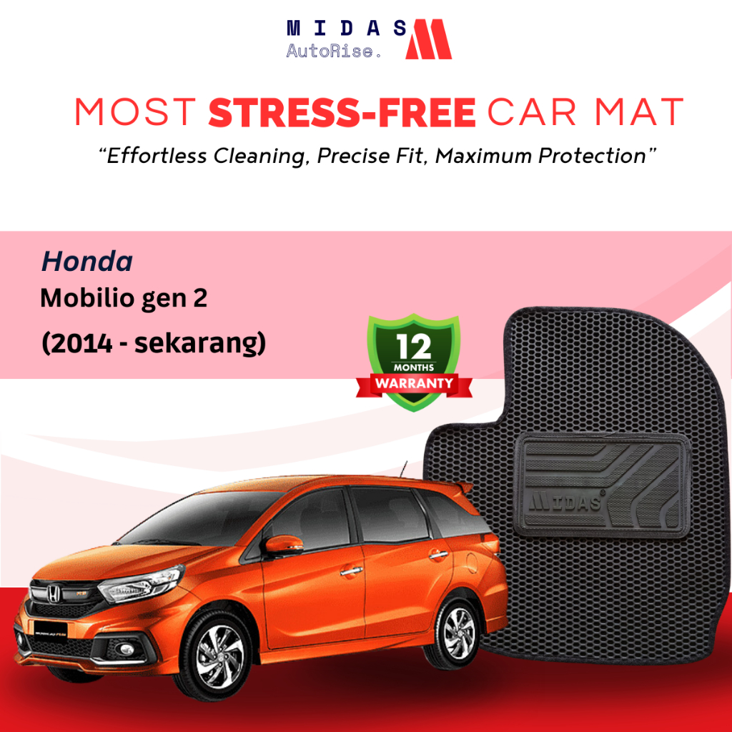 Karpet mobil Midas Double layer Honda Mobilio (2014-sekarang)