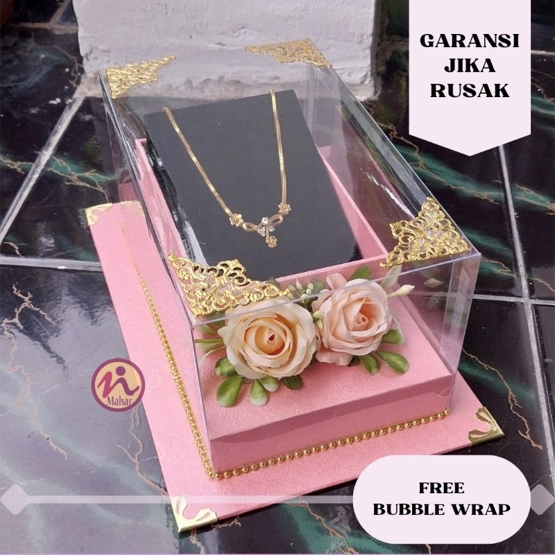 Box kotak tempat kalung model panjang