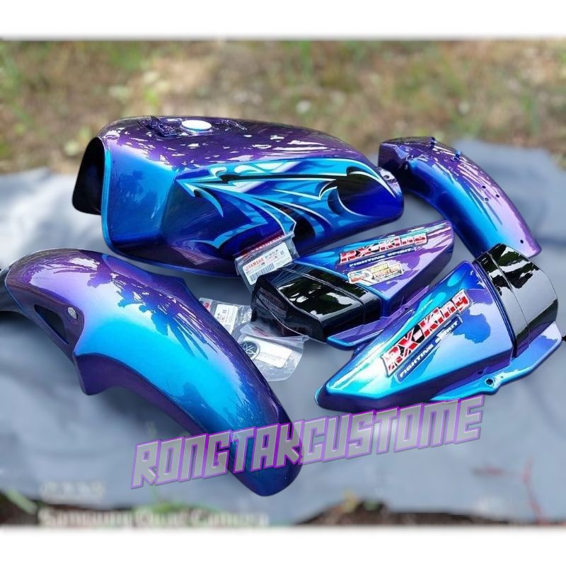 Body Set RX King Custom Bunglon Dua Warna Tangki Set Yamaha RX King Bunglon
