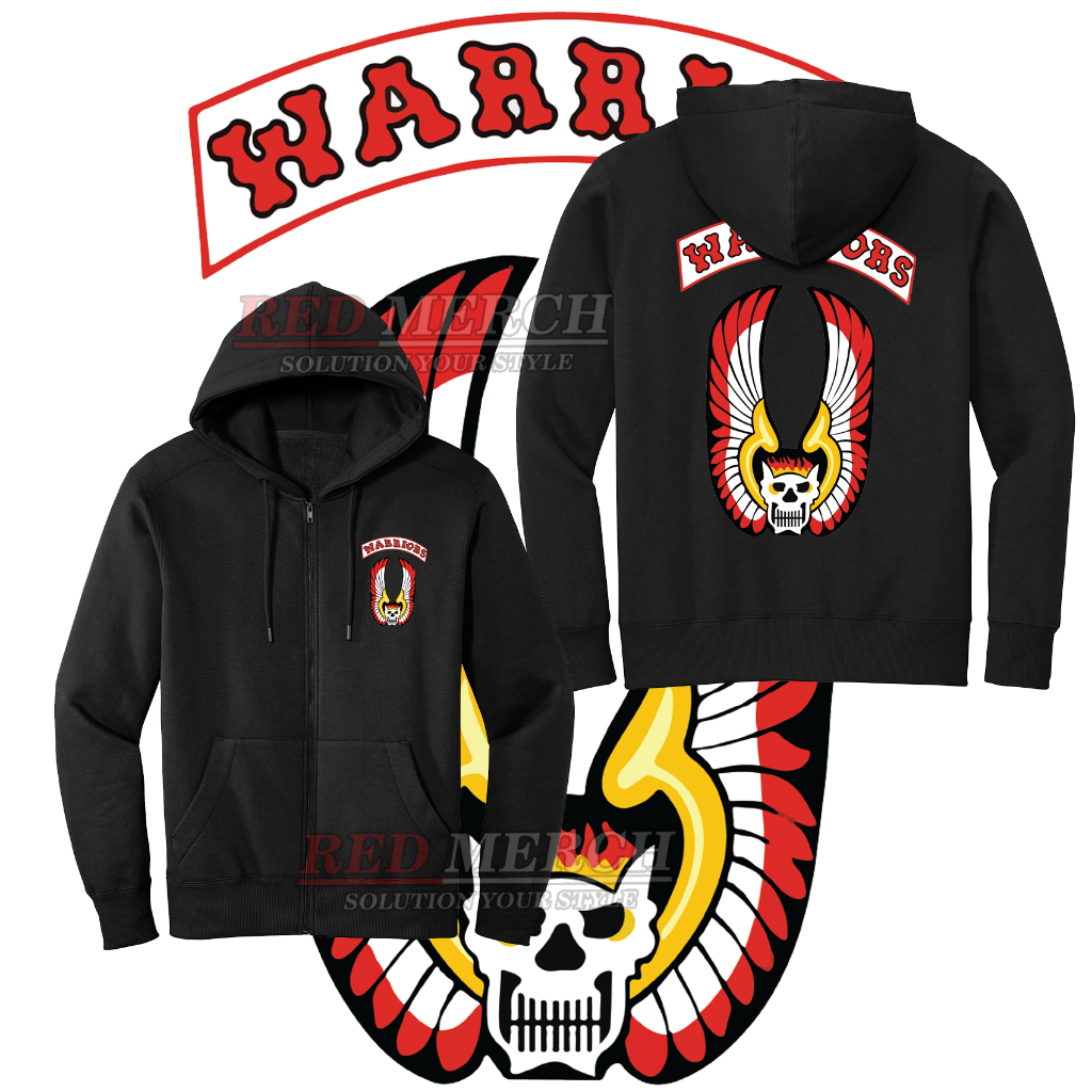 JAKET SWEATER HOODIE THE WARRIORS ELECTRIC ELIMINATOR